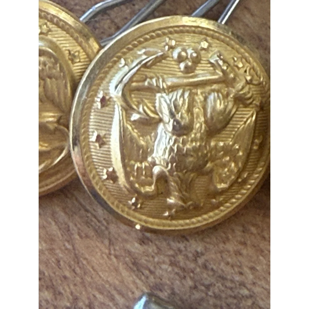 Eagle With Anchor Navy Brass Button 7 buttons